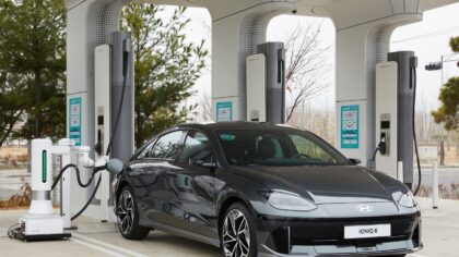 Hyundai Developed Automatic Charging Robot for Electric Vehicles