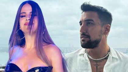 Singer Simge Sağın posed on her lover's lap!