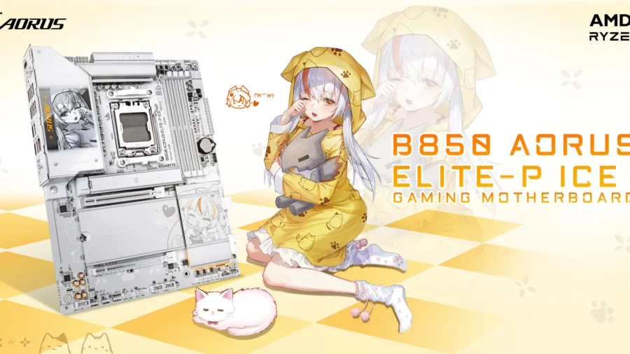 Anime themed motherboard