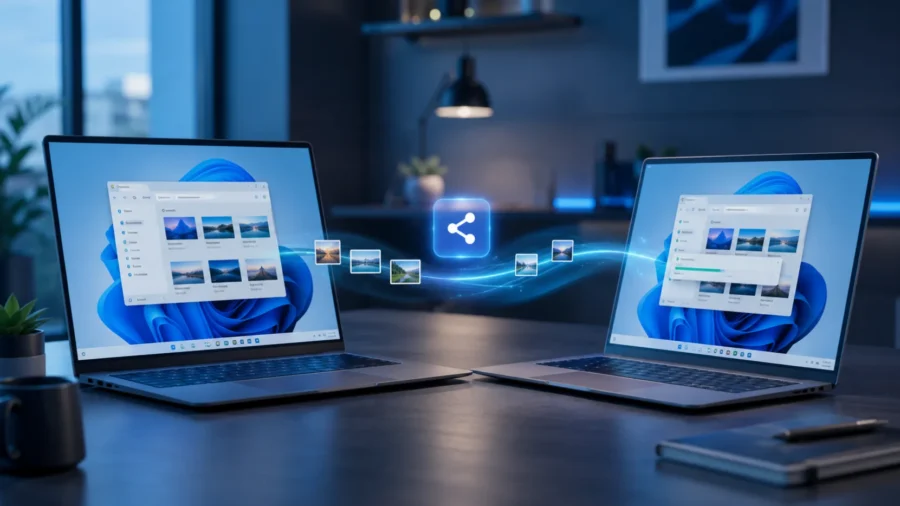Share files between Windows computers like Airdrop