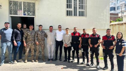 Siverek’te şehit polisin oğluna doğum günü sürprizi