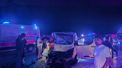 Bingöl’de ata çarpan panelvandaki 1 kişi öldü, 2 kişi yaralandı