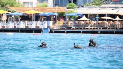 Bodrum’da dalgıçlar denizden 250 kilogram atık çıkardı