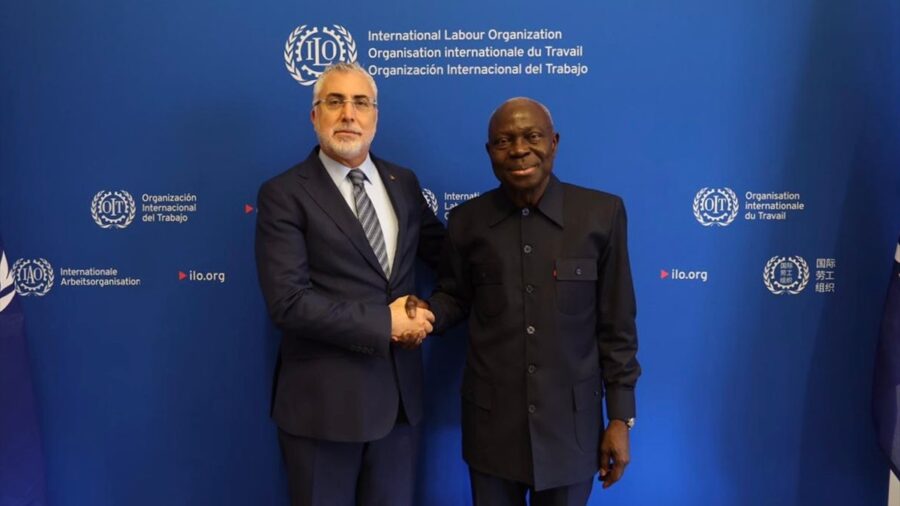 Çalışma ve Sosyal Güvenlik Bakanı Işıkhan, ILO Genel Direktörü Houngbo ile görüştü
