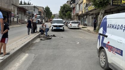 Kahramanmaraş’ta altyapı çalışması sırasında doğal gaz borusu delindi