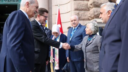 TBMM Başkanı Kurtulmuş, Stockholm’de İsveç Parlamentosu Başkanı Norlen ile görüştü